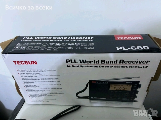 Tecsun pl-680 радио широкообхватно world wide band, снимка 3 - Радиокасетофони, транзистори - 54047826