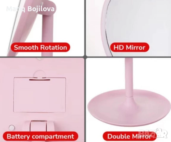 Стилно LED огледало за тоалетка с подсветка, снимка 8 - Други стоки за дома - 51053559