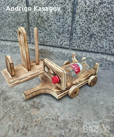 дървена стойка за алкохол , снимка 2 - Други стоки за дома - 50146174
