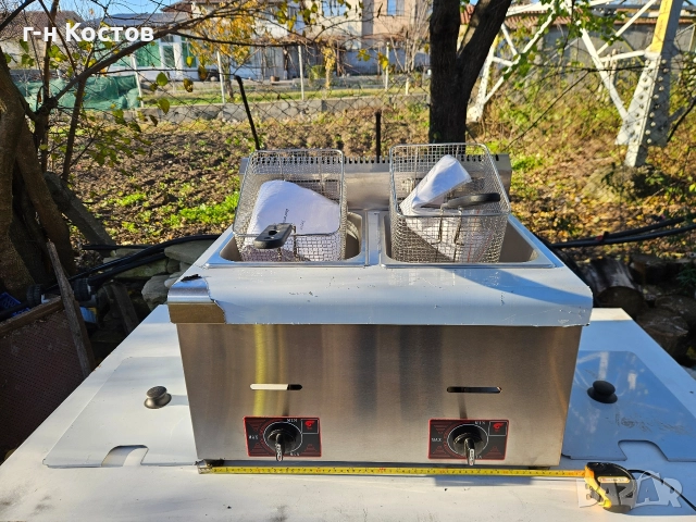 Фритюрник на газ професионален 2х5 литра Цена 450лв., снимка 2 - Обзавеждане на кухня - 52615119