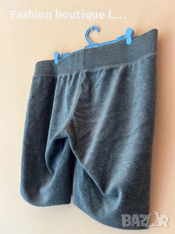 Сиви плюшени бермуди панталонки М размер с ластик в кръста 80% памук 🩶, снимка 6 - Къси панталони и бермуди - 51846461