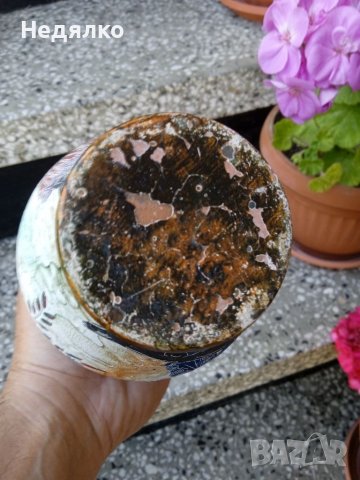 Стара керамична ваза,антична реплика , снимка 7 - Антикварни и старинни предмети - 36816162