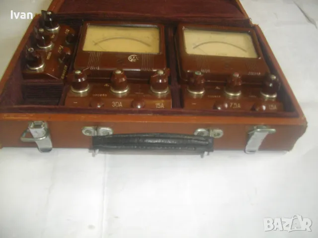НОВА РУСКА СССР 1959г. ИЗМЕРВАТЕЛНА СТАНЦИЯ ДО 30 АМПЕРА М45М ПЪЛЕН КОМПЛЕКТ В КОЖЕНА ЧАНТА, снимка 12 - Други инструменти - 49293364
