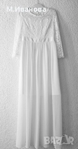 Булчинска рокля  размер S/М - НОВА, снимка 7 - Рокли - 50923586