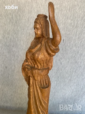 стара дървена фигура , снимка 4 - Антикварни и старинни предмети - 51008002