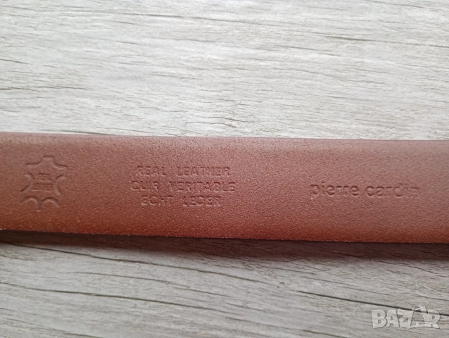Pierre cardin мъжки кожен елегантен колан 120 см, снимка 3 - Колани - 51690201
