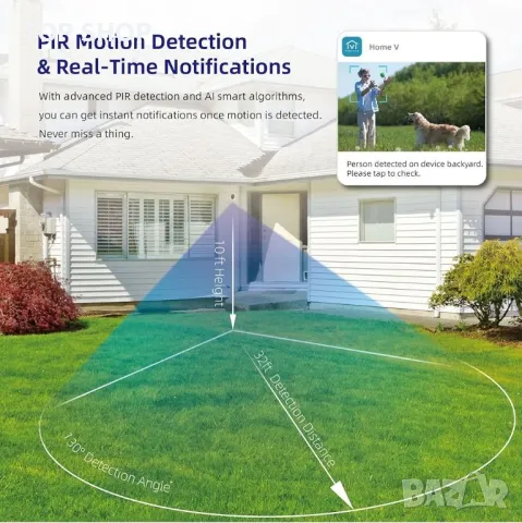 Безжични камери за сигурност virtavo,, снимка 6 - Комплекти за видеонаблюдение - 48697691