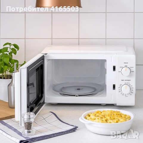 Компактна микровълнова фурна Comfee - 20 литра, 700W и 5 нива на мощност, снимка 3 - Микровълнови - 52679942