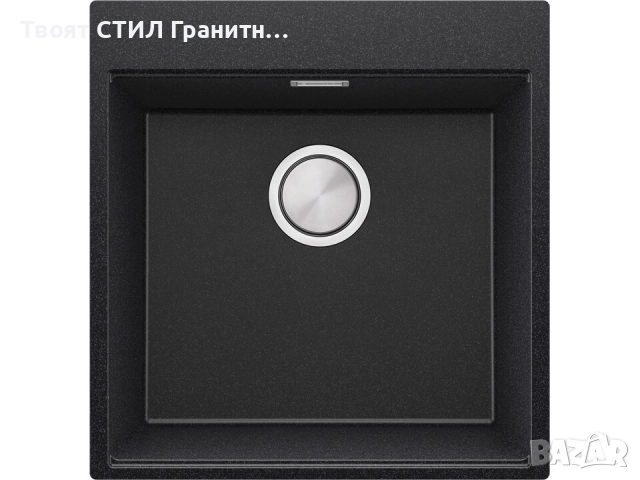 STOP! Christmas Графит кухненска мивка OSLO 50 XXL+ Смесител FLEX+Сифон, снимка 3 - Мивки - 52638097