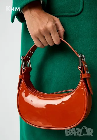 By Far Mini Soho burnt orange bag
