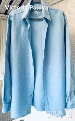 Луксозна риза DEERBERG тежък лен унисекс