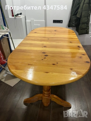 Кухненска маса и шест стола от дърво