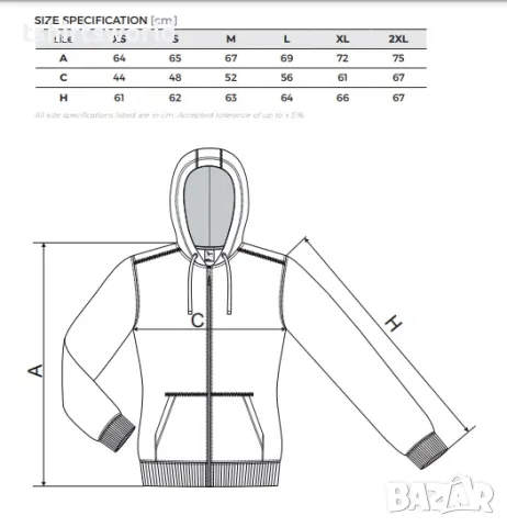 Нов дамски суичър с ЦИП и качулка в тъмнозелен цвят, снимка 4 - Суичъри - 47979242