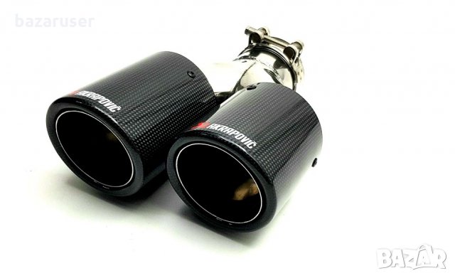 Накрайник ауспух -карбон Двоен-63мм. -1052-63 R/254278/