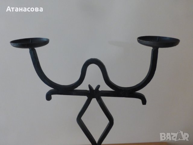 Свещник ковано желязо СБХ 2, снимка 2 - Декорация за дома - 42784715