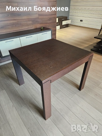  Трапезна/Кухненска маса кафява, снимка 3 - Маси - 54078755