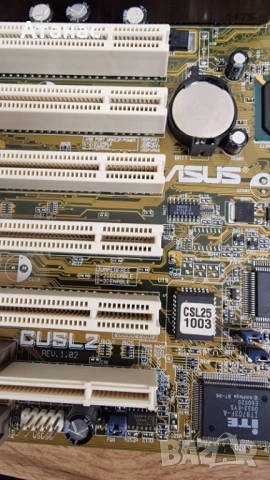 ASUS CUSL2  Socket 370 + Celeron 633Mhz BOX + 128 SDR RAM, снимка 4 - Дънни платки - 52065033