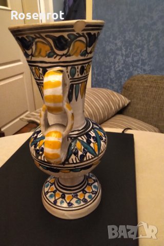 Антикварна ваза ceramica maiolica, снимка 3 - Колекции - 30602749