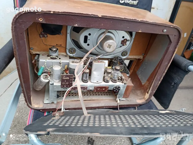 Стара, стар, АРТ, РЕТРО, ВИНТИДЖ старо радио лампово AEG, super UKW, made in Germany , снимка 13 - Антикварни и старинни предмети - 49056488