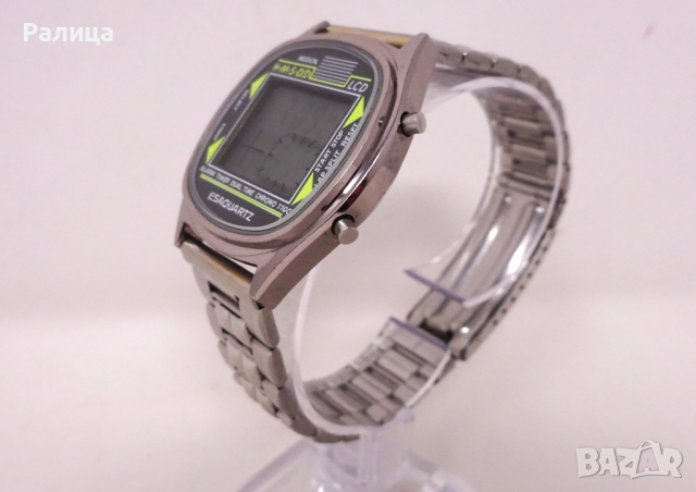 Неизползван швейцарски мъжки електронен часовник ESAQUARTZ, снимка 4 - Мъжки - 44790087