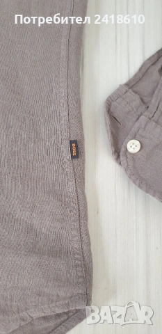 Hugo Boss Race_1_M Len/ Лен Regular Fit Mens Size S НОВО ОРИГИНАЛ! Мъжка Ленена Риза., снимка 5 - Ризи - 54192974