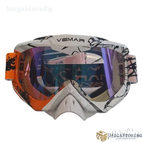 Мото очила Vemar VM-1016-C - червено, снимка 3 - Аксесоари и консумативи - 50169112