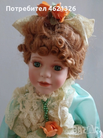 Порцеланова кукла Рона Leonardo колекционерско издание, снимка 3 - Декорация за дома - 52056431