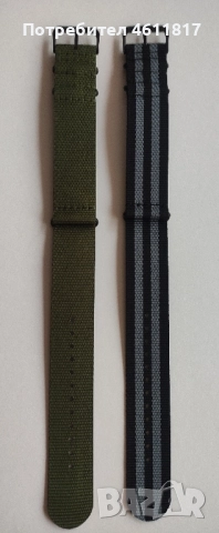 Текстилна каишка НАТО 24мм, снимка 2 - Каишки за часовници - 52319842