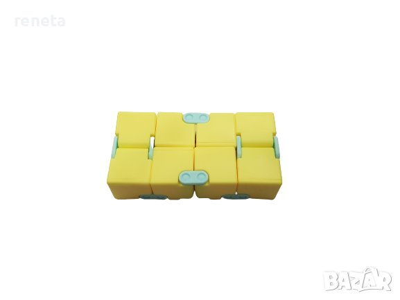 Играчка Fidget, Инфинити куб, Жълт, снимка 1 - Игри и пъзели - 37572997