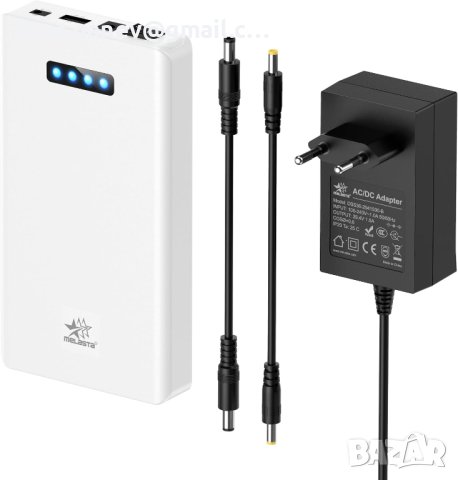 melasta 24V 3350mAh акумулаторна литиево-йонна външна батерия с 12V 9V