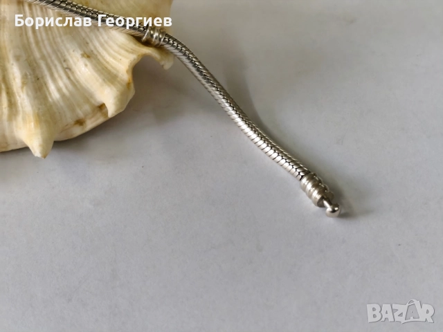 Сребърна гривна тип Пандора pandora, снимка 3 - Гривни - 52211231