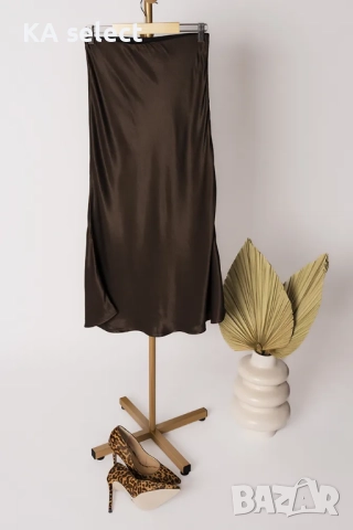 Сатенена пола Шоколад, снимка 1