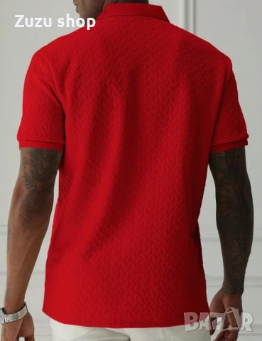 Мъжка тениска с яка, снимка 4 - Тениски - 50814350