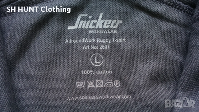 Snickers Work Long T-Shirt размер L работна блуза с дълъг ръкав W4-554, снимка 12 - Блузи - 52025413