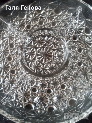 Кристална чиния , снимка 2 - Чинии - 54187156
