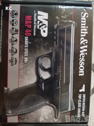 Еърсофт пистолет  Smith & Wesson M&P40 6мм BBs , снимка 2 - Въздушно оръжие - 56257682