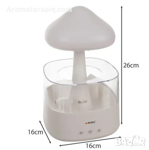 Уникален дифузер с ефект на дъждовни капки и LED светлини, снимка 5 - Други стоки за дома - 49605737
