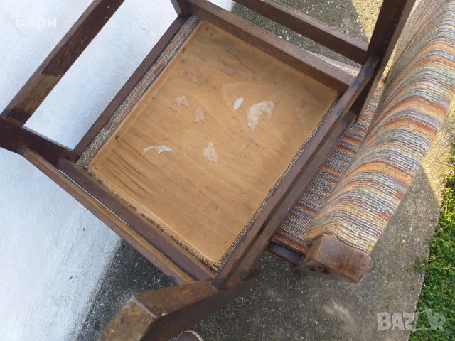 Български тапицирани дървени столове, снимка 10 - Столове - 31977811