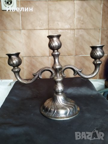 два посребрени барокови свещници, снимка 2 - Антикварни и старинни предмети - 29848917