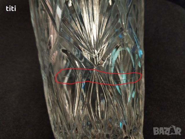 Кристална ваза за голям букет, снимка 4 - Вази - 30779772