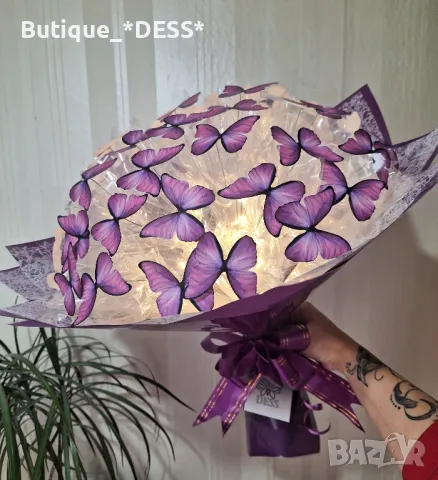 НОВО‼️Светещи, ръчно изработени букети "DESS", снимка 11 - Подаръци за жени - 45688376