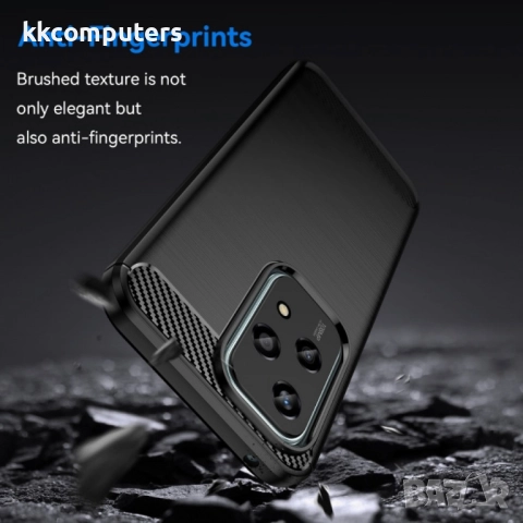 Honor 200 Lite 5G Удароустойчив Carbon Fiber Калъф и Протектор, снимка 4 - Калъфи, кейсове - 52610901