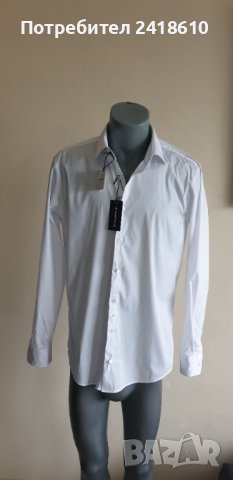 Strellson Slim Fit Cotton Mens Size 41/L 16 НОВО! ОРИГИНАЛ! Мъжка Риза!