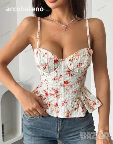 Дамски секси топ с връзки и гол гръб, 2цвята , снимка 4 - Корсети, бюстиета, топове - 50949073