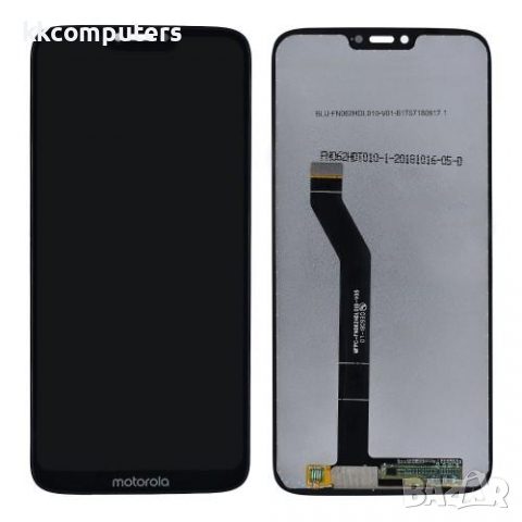 LCD Дисплей за MOTOROLA Moto G7 Power + тъч скрийн /Черен/