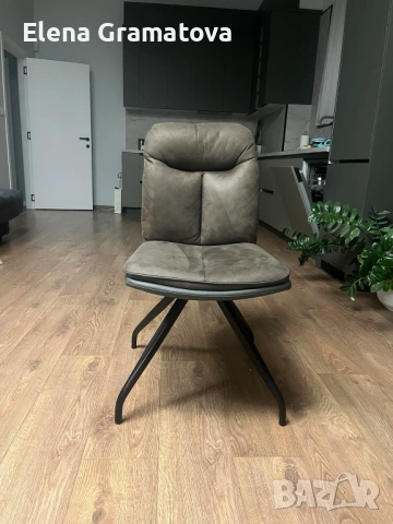 трапезни столове 46/66/88 метални крака, еко кожа и дамаска, снимка 3 - Столове - 53381999