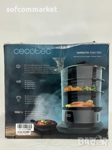  Дигитален уред за готвене на пара Cecotec VapoVita 3000 Pro (1000W) – с Гаранция!