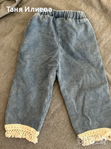 Бебешки дънки момиче, снимка 2 - Бебешки дънки - 51312116