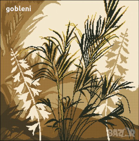 ГОБЛЕН ТРИПТИХ "ПАСТЕЛ" с ламе -Д39; размери /52*26/см.;8цвята, снимка 3 - Гоблени - 16631815