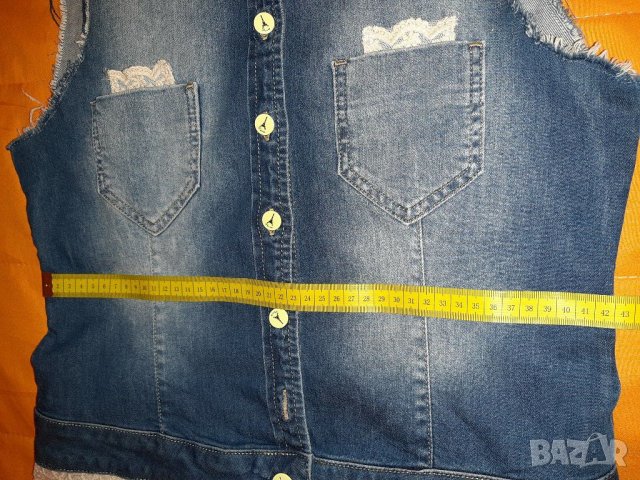 Дънково елече размер 40, снимка 6 - Елеци - 30526941